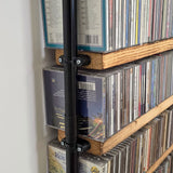CD Storage Library Shelving System Black