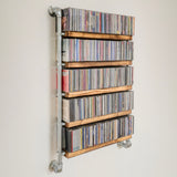 CD Storage Library Shelving System Wall Mounted