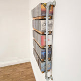 CD Storage Library Shelving System Wall Mounted