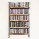 CD Storage Library Shelving System Wall Mounted